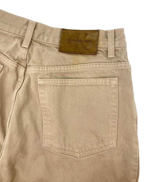 Calvin Klein（カルバンクライン）Calvin Klein (カルバンクライン) デニムパンツ ベージュ サイズ:W33の古着・服飾アイテム