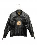 Y'2 leatherワイツーレザー）の古着「ホースレザージャケット」｜ネイビー