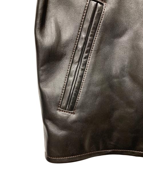 Y'2 leather（ワイツーレザー）Y'2 leather (ワイツーレザー) ホースレザージャケット ネイビー サイズ:36の古着・服飾アイテム