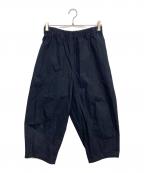 HUIS.ハウス）の古着「バフクロスバルーンパンツ」｜ネイビー