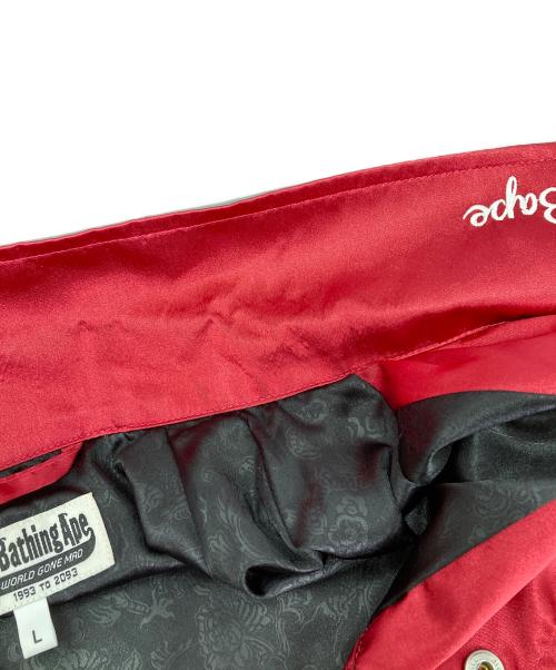 A BATHING APE（ア ベイシング エイプ）A BATHING APE (ア ベイシング エイプ) スーベニアジャケット レッド サイズ:Lの古着・服飾アイテム