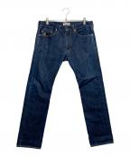 A BATHING APEア ベイシング エイプ）の古着「豪華刺繍ロゴデニムパンツ」｜インディゴ