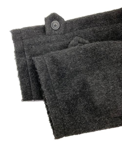 soerte（ソエルテ）soerte (ソエルテ) WOOL BLEND SHAGGY OVERコート ブラック サイズ:3の古着・服飾アイテム