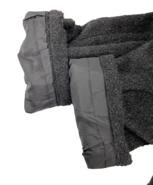 soerte（ソエルテ）soerte (ソエルテ) WOOL BLEND SHAGGY OVERコート ブラック サイズ:3の古着・服飾アイテム