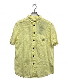 DIESEL（ディーゼル）の古着「半袖リネンシャツ」｜イエロー