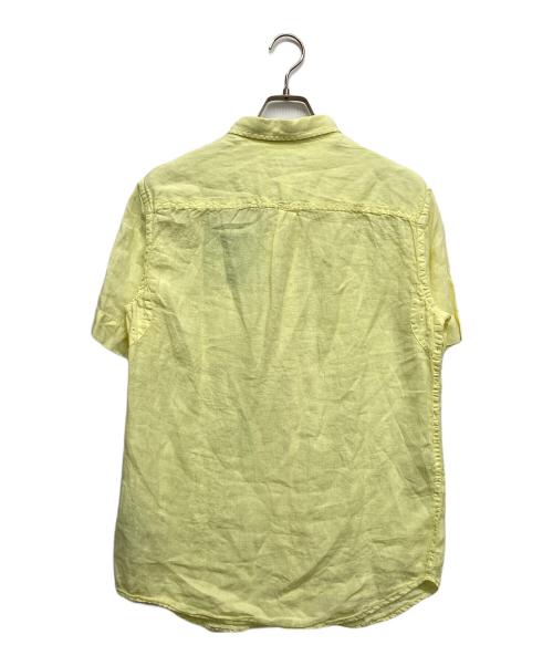 DIESEL（ディーゼル）DIESEL (ディーゼル) 半袖リネンシャツ イエロー サイズ:Mの古着・服飾アイテム