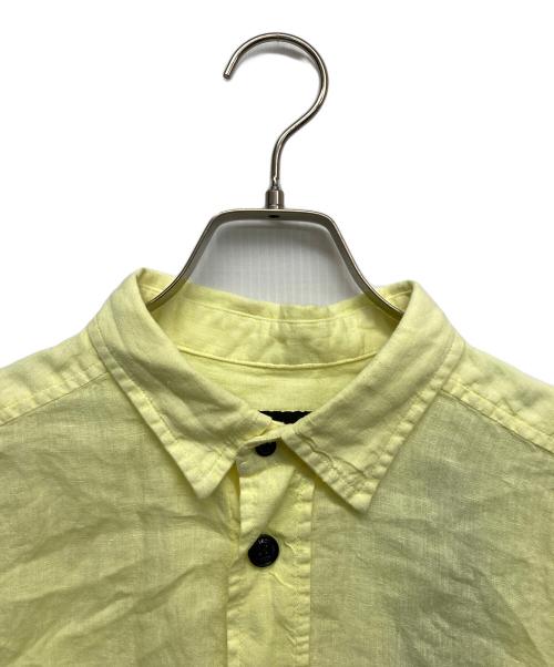DIESEL（ディーゼル）DIESEL (ディーゼル) 半袖リネンシャツ イエロー サイズ:Mの古着・服飾アイテム