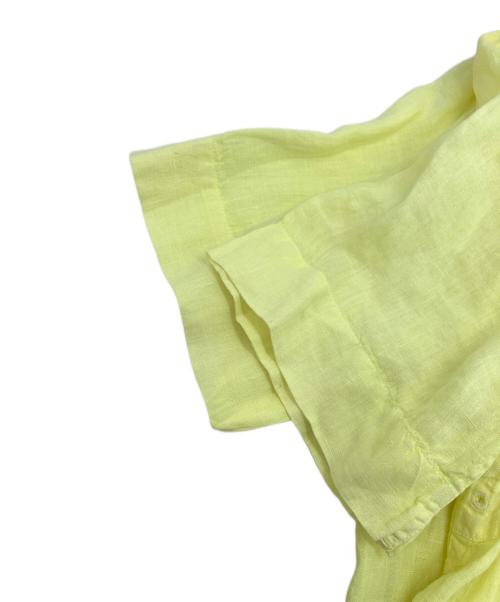 DIESEL（ディーゼル）DIESEL (ディーゼル) 半袖リネンシャツ イエロー サイズ:Mの古着・服飾アイテム
