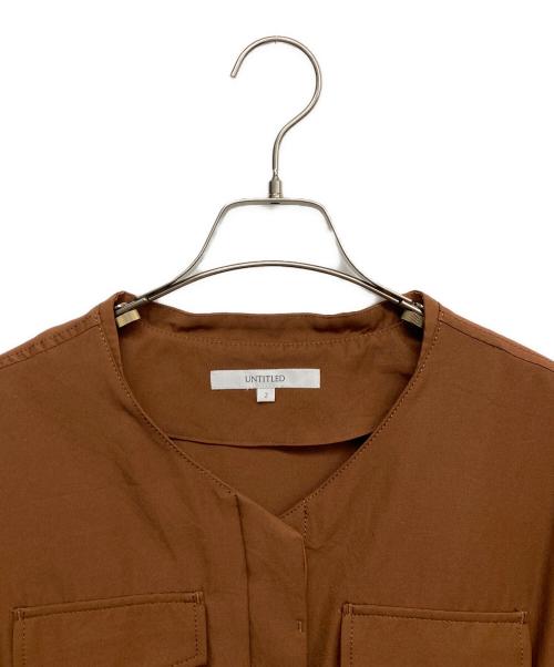 UNTITLED（アンタイトル）UNTITLED (アンタイトル) 長袖ワンピース ブラウン サイズ:2の古着・服飾アイテム