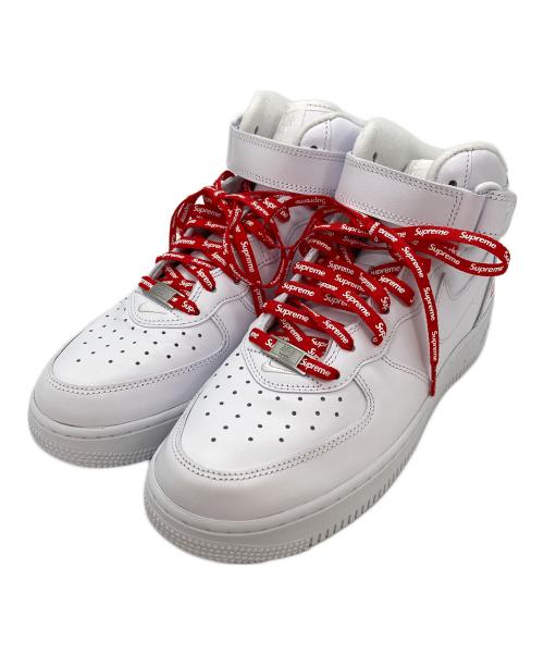 NIKE（ナイキ）NIKE (ナイキ) Supreme (シュプリーム) ハイカットスニーカー ホワイト サイズ:26の古着・服飾アイテム