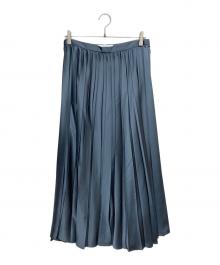UNTITLED（アンタイトル）の古着「プリーツスカート」｜ブルー
