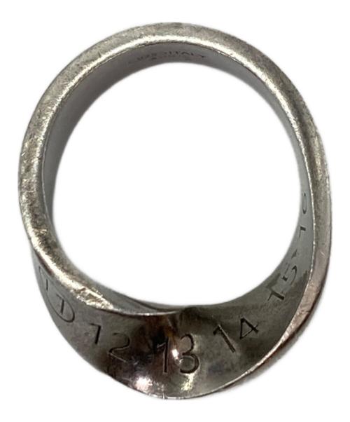 Maison Margiela（メゾンマルジェラ）Maison Margiela (メゾンマルジェラ) ナンバリングツイストリング シルバー サイズ:18号の古着・服飾アイテム