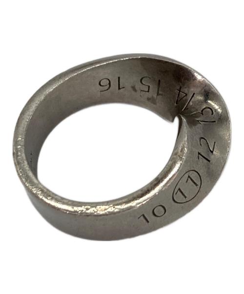 Maison Margiela（メゾンマルジェラ）Maison Margiela (メゾンマルジェラ) ナンバリングツイストリング シルバー サイズ:18号の古着・服飾アイテム