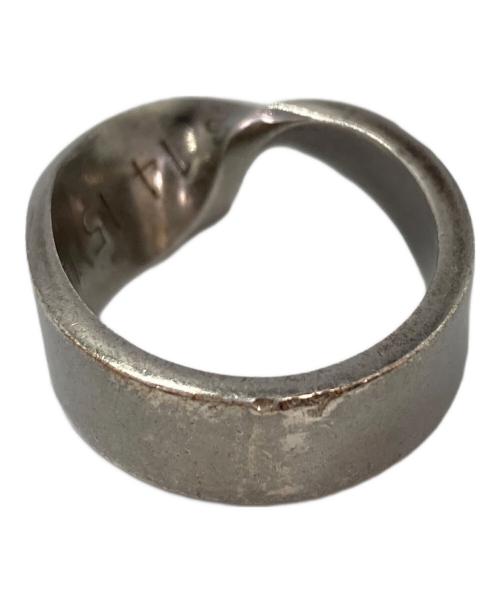 Maison Margiela（メゾンマルジェラ）Maison Margiela (メゾンマルジェラ) ナンバリングツイストリング シルバー サイズ:18号の古着・服飾アイテム