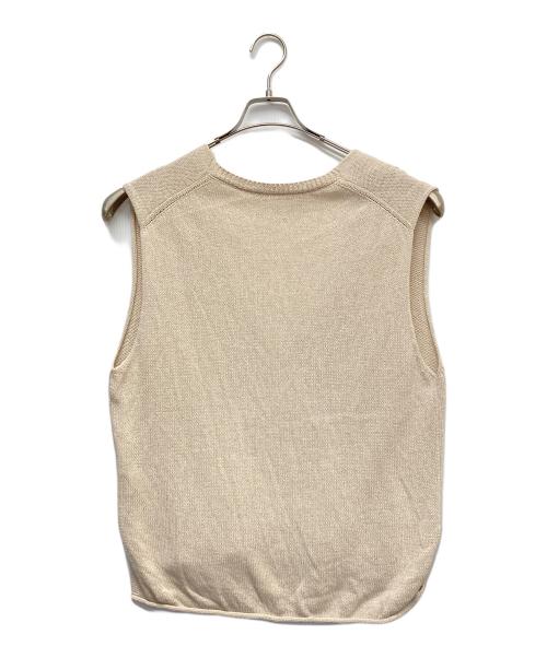 GALLARDA GALANTE（ガリャルダガランテ）GALLARDA GALANTE (ガリャルダガランテ) 深Vニットプルオーバー ベージュ サイズ:Fの古着・服飾アイテム