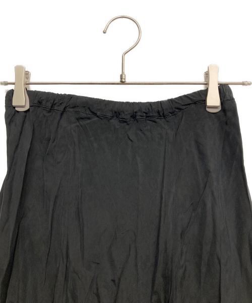 Plage（プラージュ）Plage (プラージュ) Washable Fibril ギャザーロングスカート ブラック サイズ:38の古着・服飾アイテム