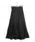 Plage（プラージュ）の古着「Washable Fibril ギャザーロングスカート」｜ブラック