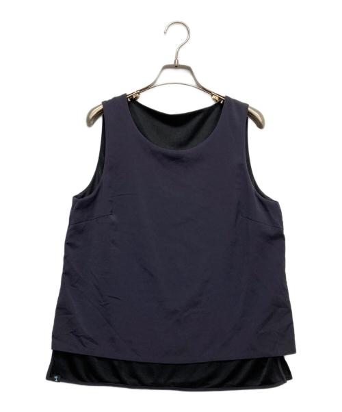 Paul Smith BLACK（ポールスミスブラック）Paul Smith BLACK (ポールスミスブラック) ノースリーブブラウス ネイビー サイズ:Mの古着・服飾アイテム