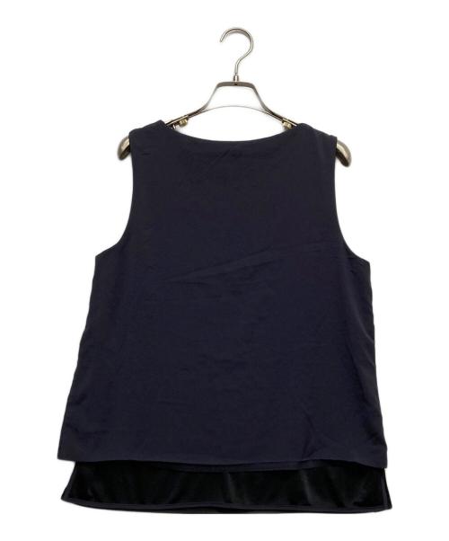 Paul Smith BLACK（ポールスミスブラック）Paul Smith BLACK (ポールスミスブラック) ノースリーブブラウス ネイビー サイズ:Mの古着・服飾アイテム