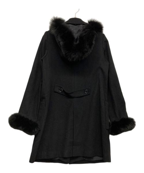 avido（アヴィッド）AVIDO (アヴィッド) カシミヤコート ブラック サイズ:9の古着・服飾アイテム