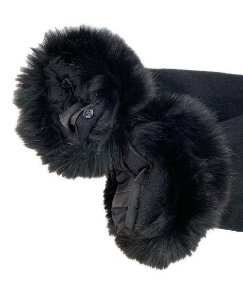 avido（アヴィッド）AVIDO (アヴィッド) カシミヤコート ブラック サイズ:9の古着・服飾アイテム