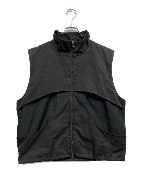 AVALONE（アヴァロン）AVALONE (アヴァロン) HIGH TECH MATERIAL OVERLAP VEST ブラック サイズ:2の古着・服飾アイテム