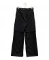 AVALONE (アヴァロン) VIRGIN WOOL MIX OVERLAP WiDE TROUSERS ブラック サイズ:1：20000円