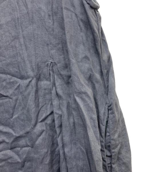nest Robe（ネストローブ）nest Robe (ネストローブ) リネンタックノースリーブワンピース ブルー サイズ:Fの古着・服飾アイテム