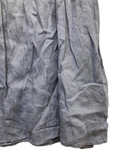 nest Robe（ネストローブ）nest Robe (ネストローブ) リネンタックノースリーブワンピース ブルー サイズ:Fの古着・服飾アイテム