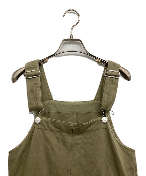 nest Robe（ネストローブ）nest Robe (ネストローブ) チノコンビサロペットワンピース カーキ サイズ:Fの古着・服飾アイテム