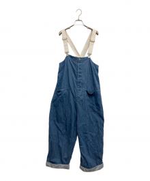 nest Robe（ネストローブ）の古着「コットンツイルデッキサロペット」｜ブルー