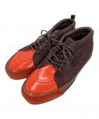 VANSヴァンズ）の古着「スケートミッドリイシューブローグ」｜ブラウン