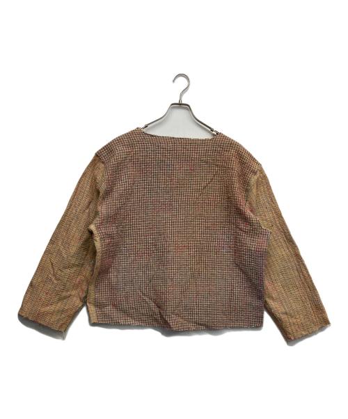 ARTISAV VINTAGE（アルティサブ ヴィンテージ）ARTISAV VINTAGE (アルティサブ ヴィンテージ) KANTAノーカラージャケット ベージュ サイズ:無しの古着・服飾アイテム