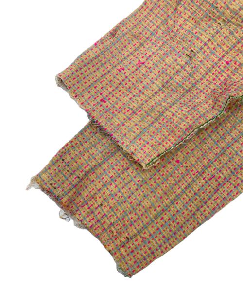 ARTISAV VINTAGE（アルティサブ ヴィンテージ）ARTISAV VINTAGE (アルティサブ ヴィンテージ) KANTAノーカラージャケット ベージュ サイズ:無しの古着・服飾アイテム