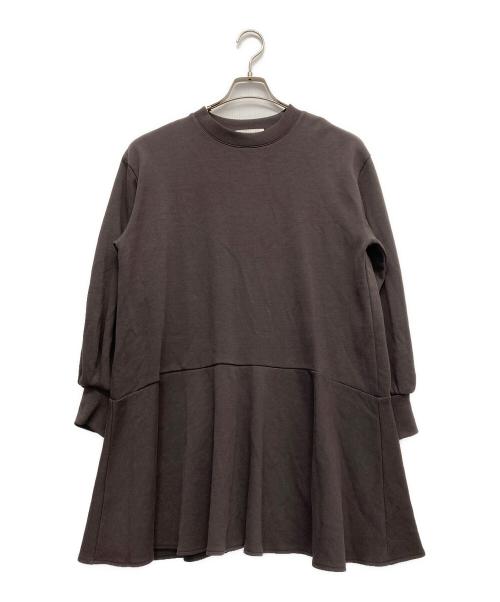 Snidel（スナイデル）Snidel (スナイデル) スウェットミニワンピース ブラウン サイズ:FREE 未使用品の古着・服飾アイテム