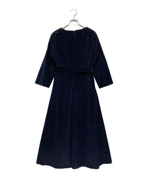 'S Max Mara（エスマックスマーラ）'S Max Mara (エスマックスマーラ) コーデュロイワンピース ネイビー サイズ:42 未使用品の古着・服飾アイテム