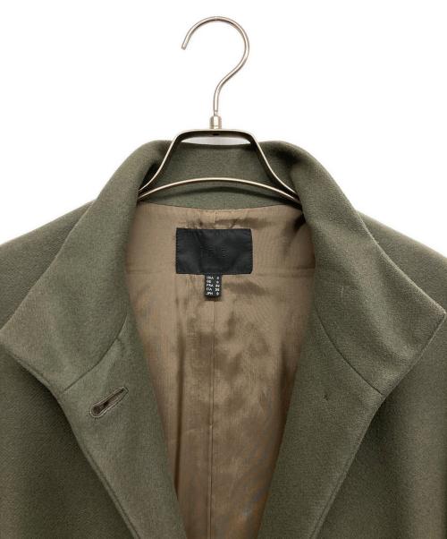icB（アイシービー）icB (アイシービー) スタンドカラーコート グリーン サイズ:9の古着・服飾アイテム