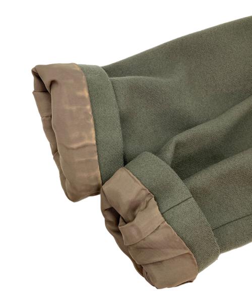 icB（アイシービー）icB (アイシービー) スタンドカラーコート グリーン サイズ:9の古着・服飾アイテム