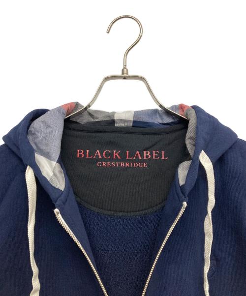 BLACK LABEL CRESTBRIDGE（ブラックレーベル クレストブリッジ）BLACK LABEL CRESTBRIDGE (ブラックレーベル クレストブリッジ) ジップパーカー ネイビー サイズ:4の古着・服飾アイテム