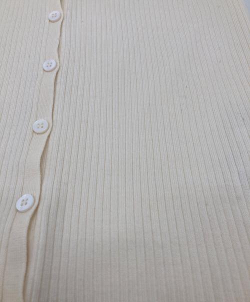 Plage（プラージュ）Plage (プラージュ) リブカーディガン ホワイト サイズ:無しの古着・服飾アイテム