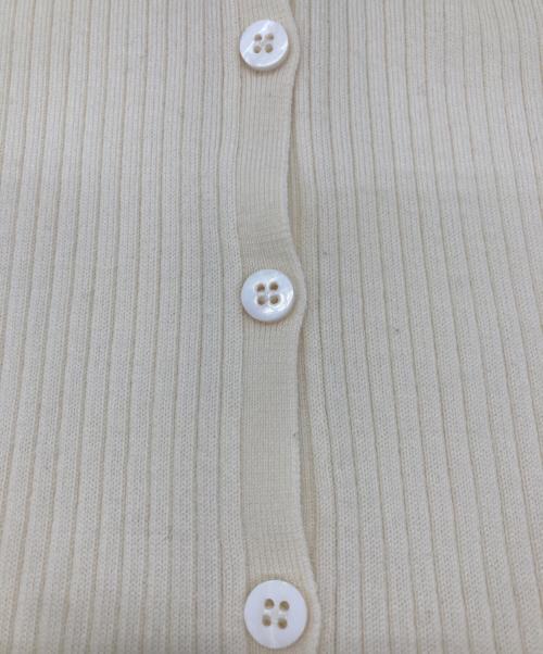 Plage（プラージュ）Plage (プラージュ) リブカーディガン ホワイト サイズ:無しの古着・服飾アイテム