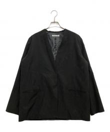 Plage（プラージュ）の古着「キュプラブラウスジャケット」｜ブラック