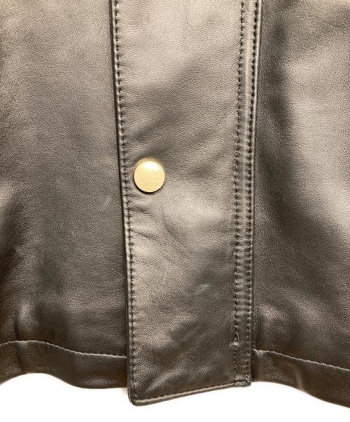 DEUXIEME CLASSE（ドゥーズィエム クラス）Deuxieme Classe (ドゥーズィエム クラス) CINQUANTAラムレザージャケット ブラック サイズ:999 未使用品の古着・服飾アイテム