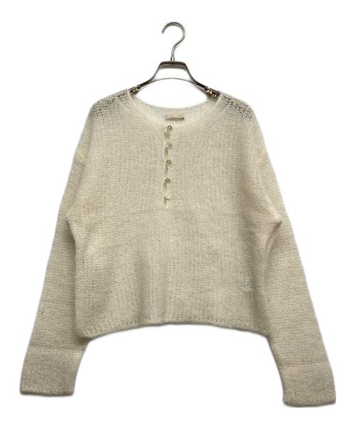 Plage（プラージュ）Plage (プラージュ) HENLEY ALPACA mix プルオーバー ホワイト サイズ:FREEの古着・服飾アイテム