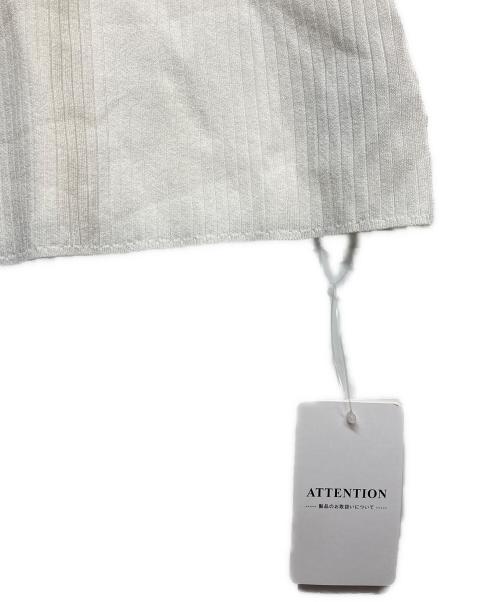 Noble（ノーブル）Noble (ノーブル) リブニット ホワイト サイズ:F 未使用品の古着・服飾アイテム