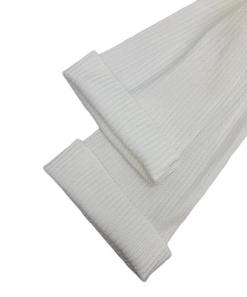 Noble（ノーブル）Noble (ノーブル) リブニット ホワイト サイズ:F 未使用品の古着・服飾アイテム