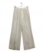 Plageプラージュ）の古着「タックパンツ」｜ホワイト