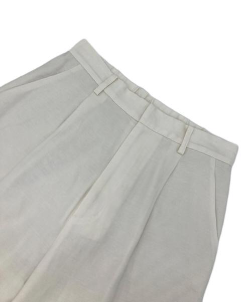 Plage（プラージュ）Plage (プラージュ) タックパンツ ホワイト サイズ:38の古着・服飾アイテム