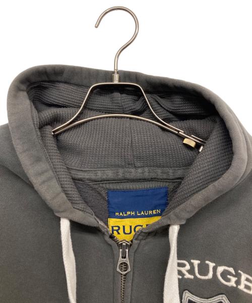 RALPH LAUREN RUGBY（ラルフローレンラグビー）RALPH LAUREN RUGBY (ラルフローレンラグビー) ジップパーカー グレー サイズ:Lの古着・服飾アイテム