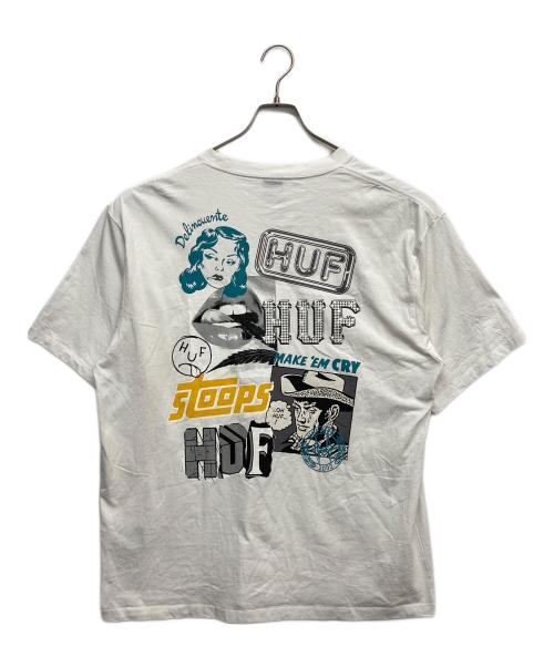 HUF（ハフ）HUF (ハフ) プリントTシャツ ホワイト サイズ:XLの古着・服飾アイテム